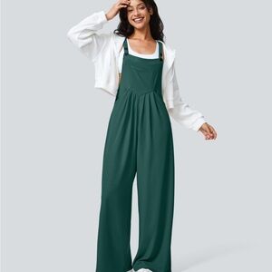 Halara Jade Green Overalls